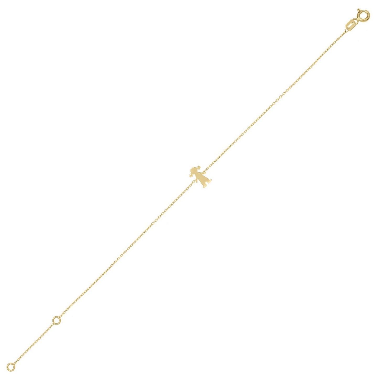 14K Yellow Gold Girl Bracelet