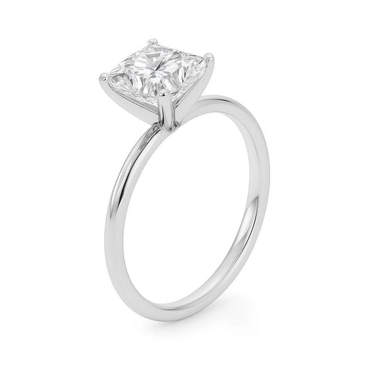 3 Carat Princess Lab Grown IGI G/VS1 Diamond Solitaire Ring in 10K White Gold