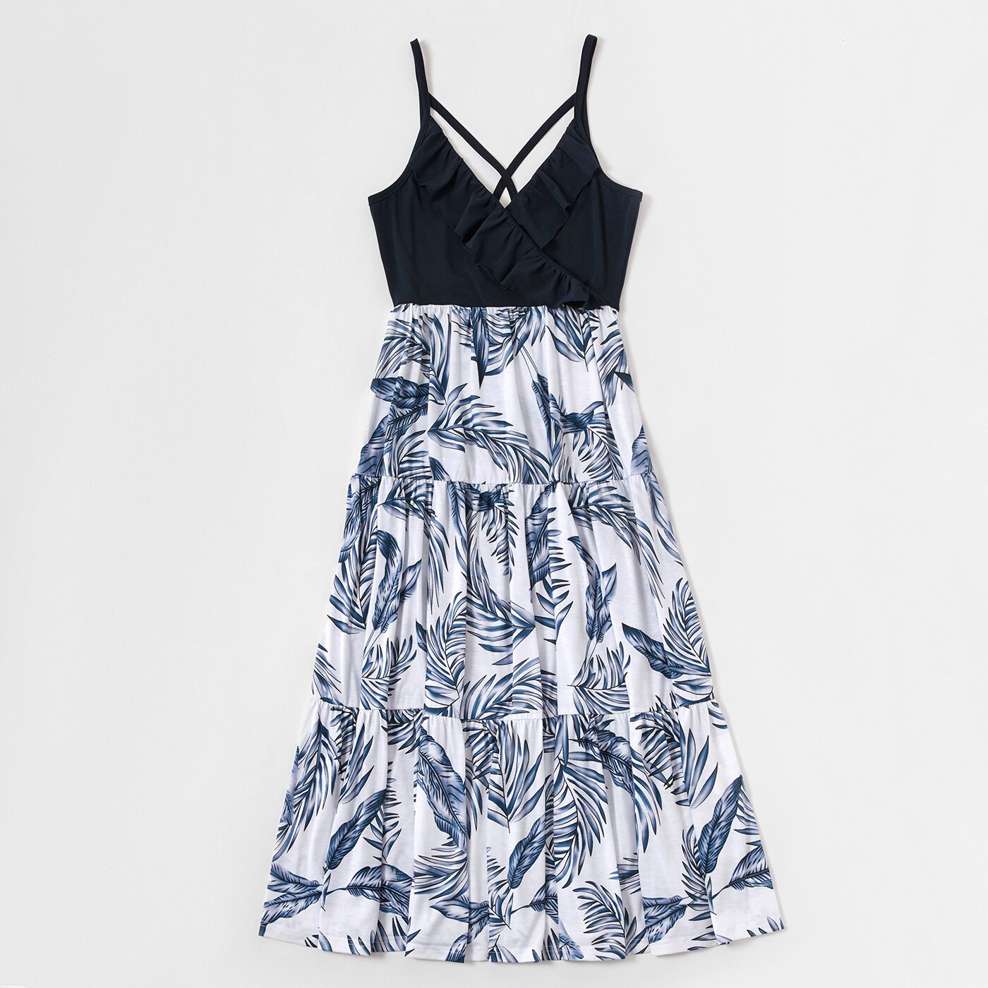 Family Matching! Floral Blue & White Tropical Dresses, Rompers, & T-Shirts