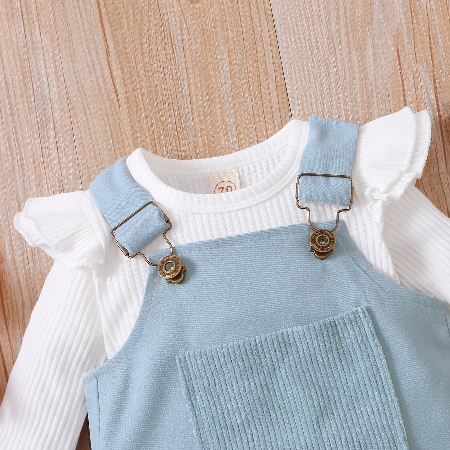Girl's Onesie, Bib Overall Dress & Bow Headband Sets