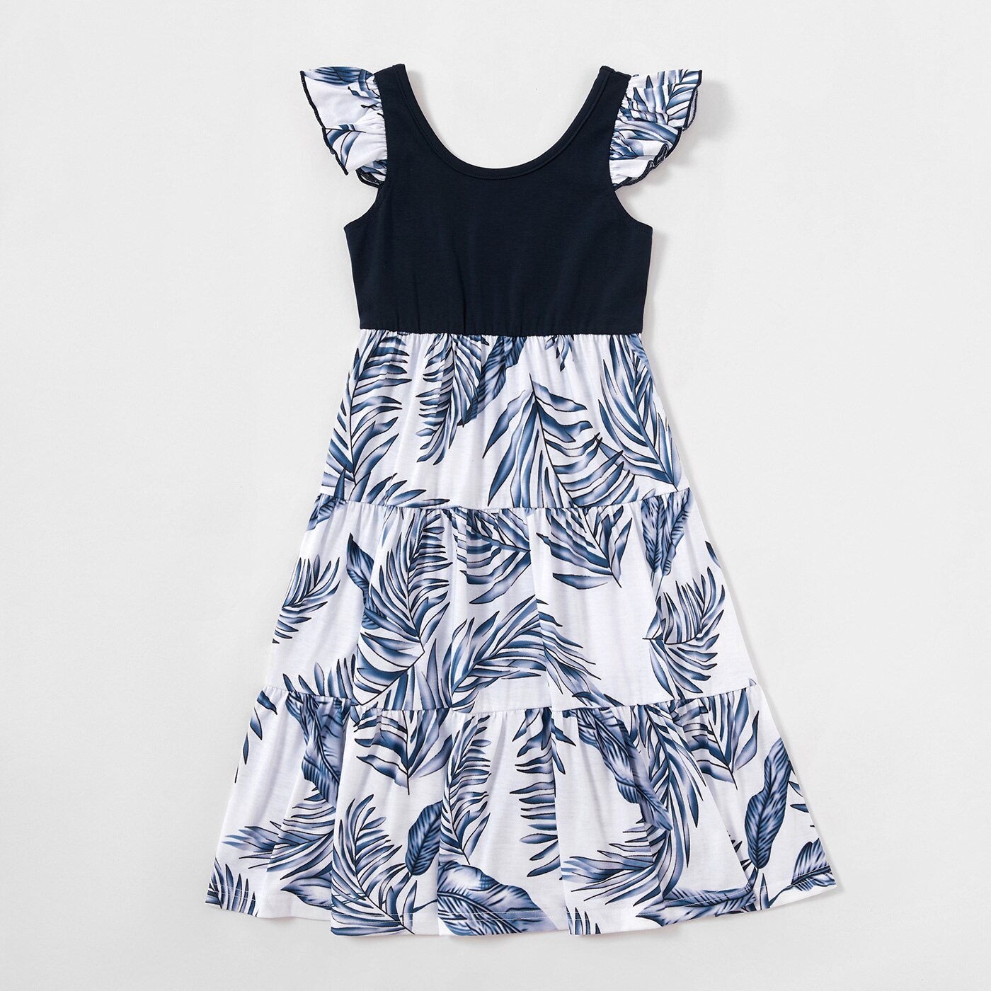 Family Matching! Floral Blue & White Tropical Dresses, Rompers, & T-Shirts