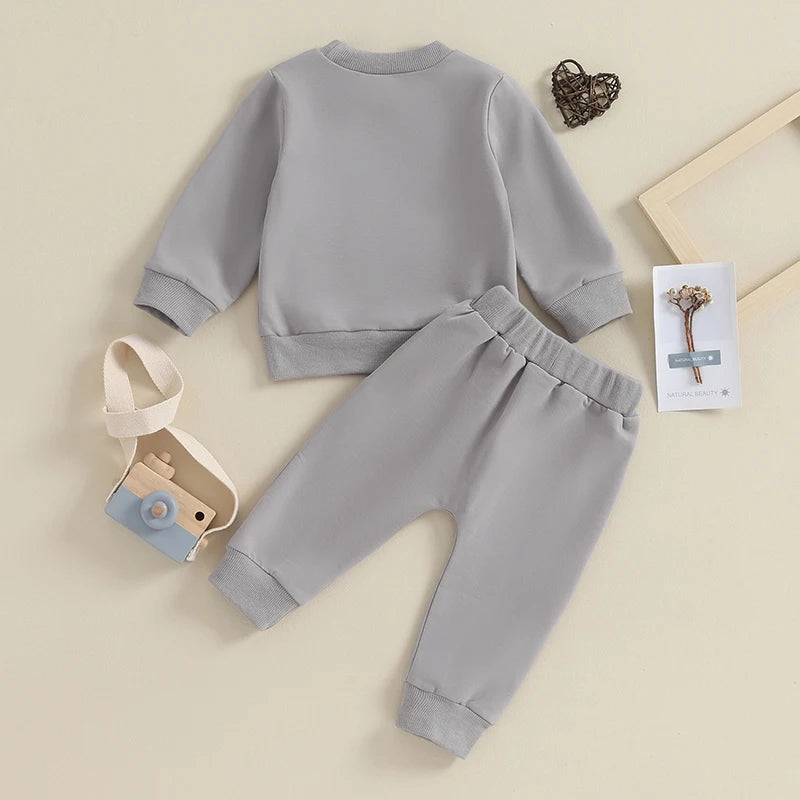 Boy's 2-Piece "Mama's Boy" Sweatshirt & Pants Sets
