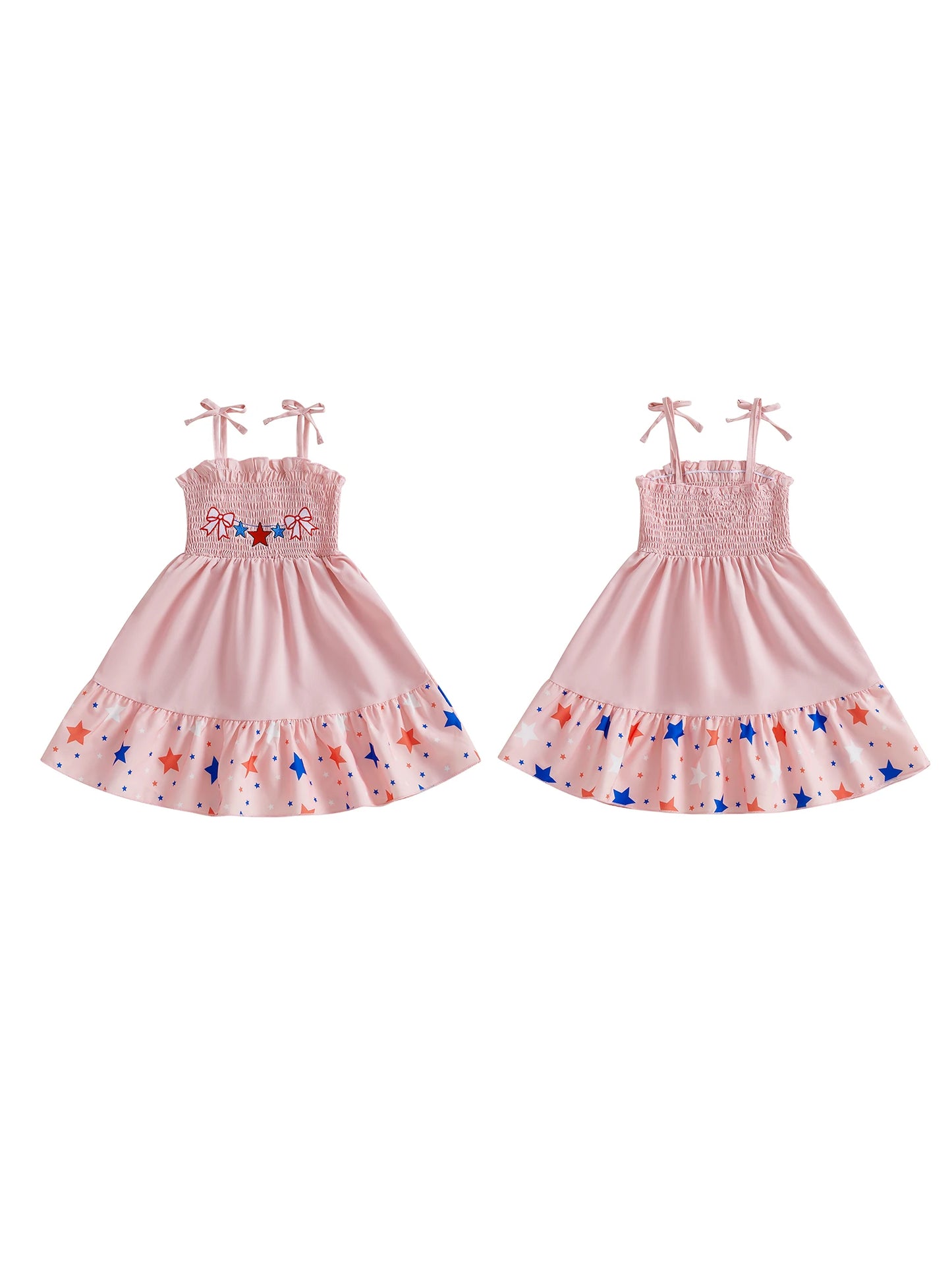 Girl's Sleeveless 4th of July Tank Dress