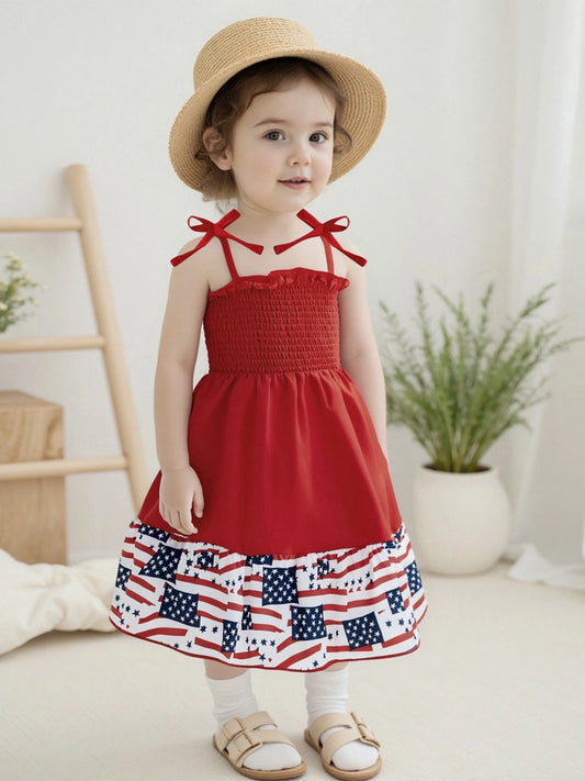 Girl's Sleeveless 4th of July Tank Dress