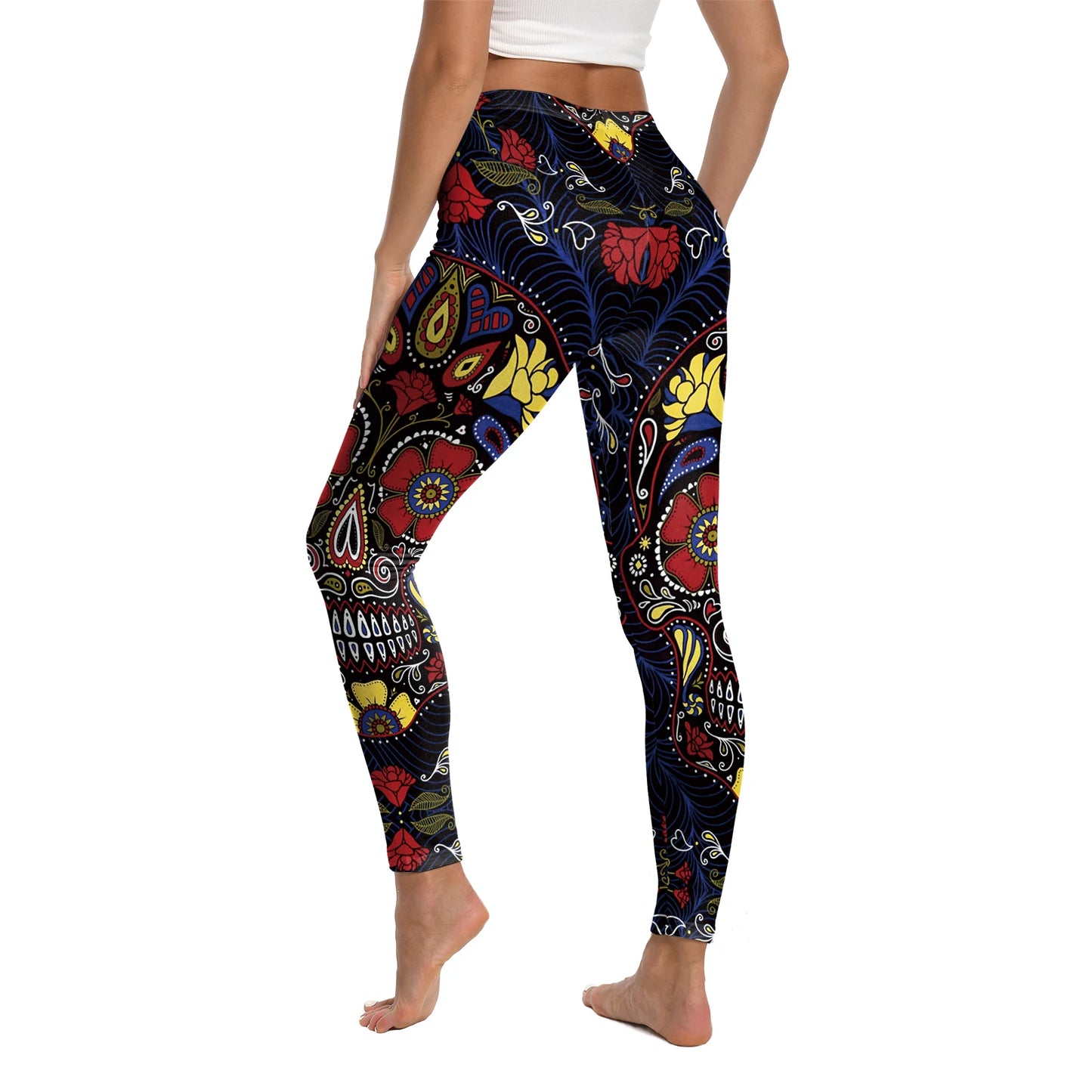 Skeleton Leggings! Womens Day of The Dead Leggings