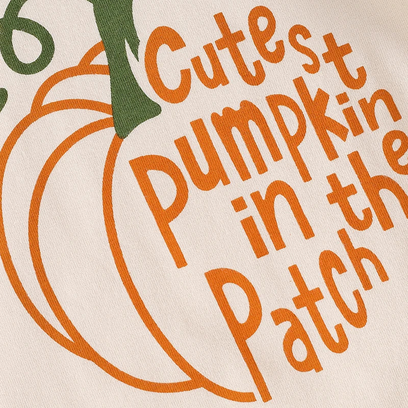 Boy's & Girl's "Cutest Pumpkin in the Patch" 3-Piece Halloween Outfit Sets with Romper, Pants, and Hat
