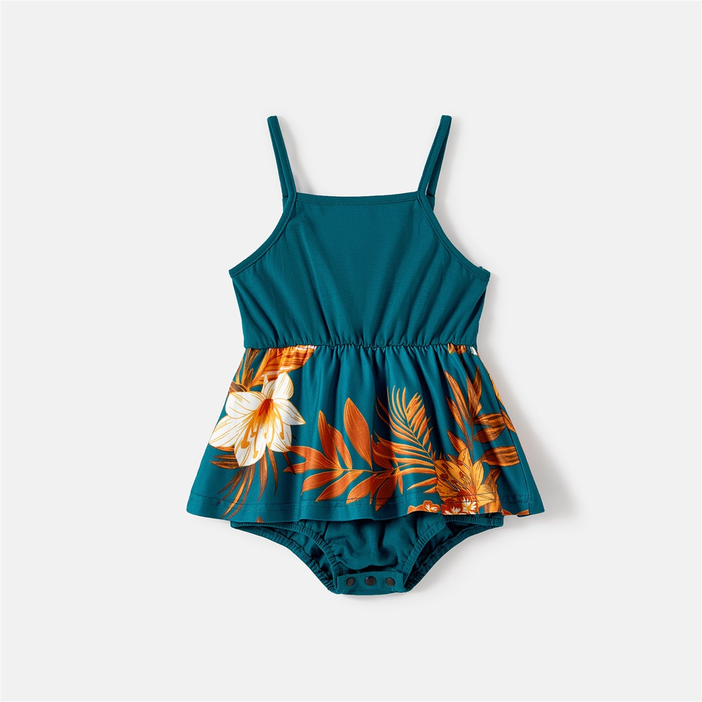 Family Matching! Floral Ruched Cami Dresses, Rompers & T-shirts