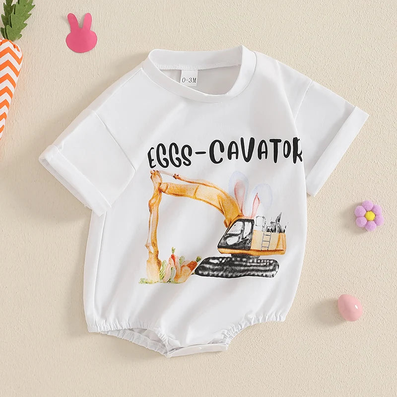 Girl's Easter Bunny Ears Rompers
