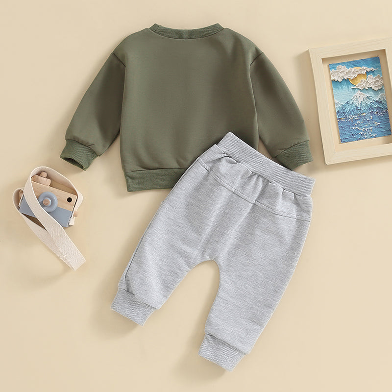 Family Matching! Boy's 2-Piece Brother "Bubs" Sweatshirt & Pants Sets
