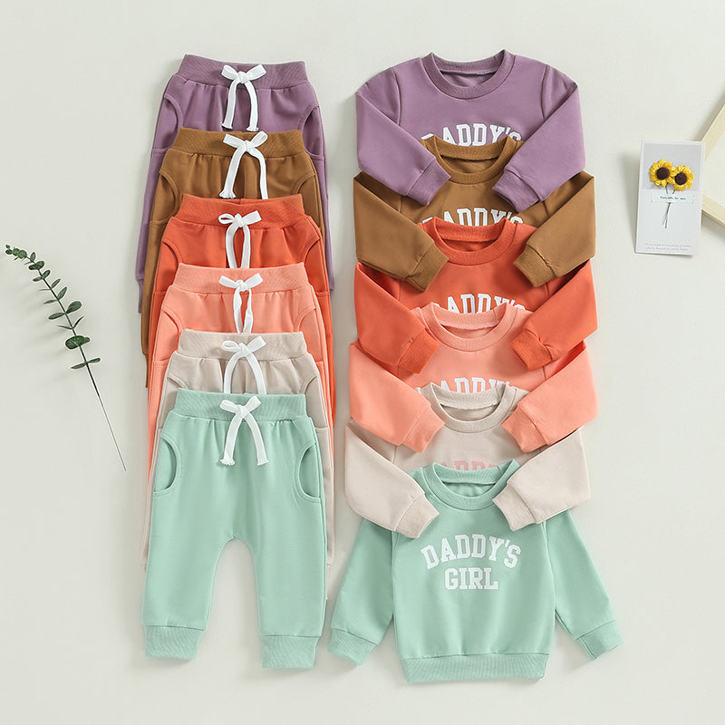 Girl’s "Daddy's Girl" Sweatshirt & Pants Sets