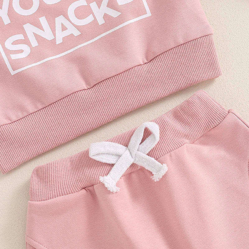 Girl’s "Miss Steal Your Snacks" Sweatshirt & Pants Sets