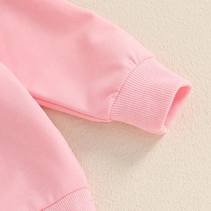 Girl's & Boy's Embroidered Easter Bunny Sweatshirts