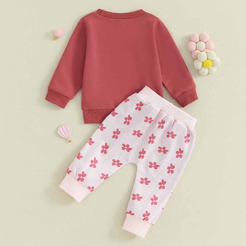 Girl's "Mama's Bestie" Sweatshirts & Pants Sets