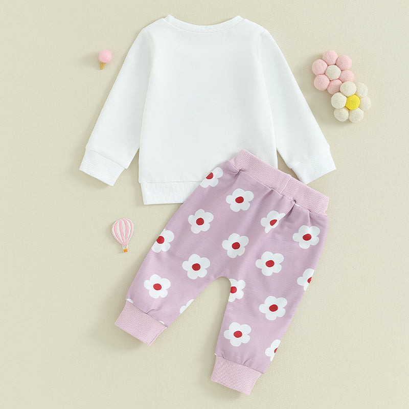 Girl's "Mama's Bestie" Sweatshirts & Pants Sets