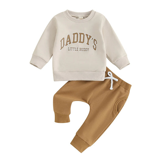 Girl’s 2-Piece Flower Sweatshirt & Pants Sets