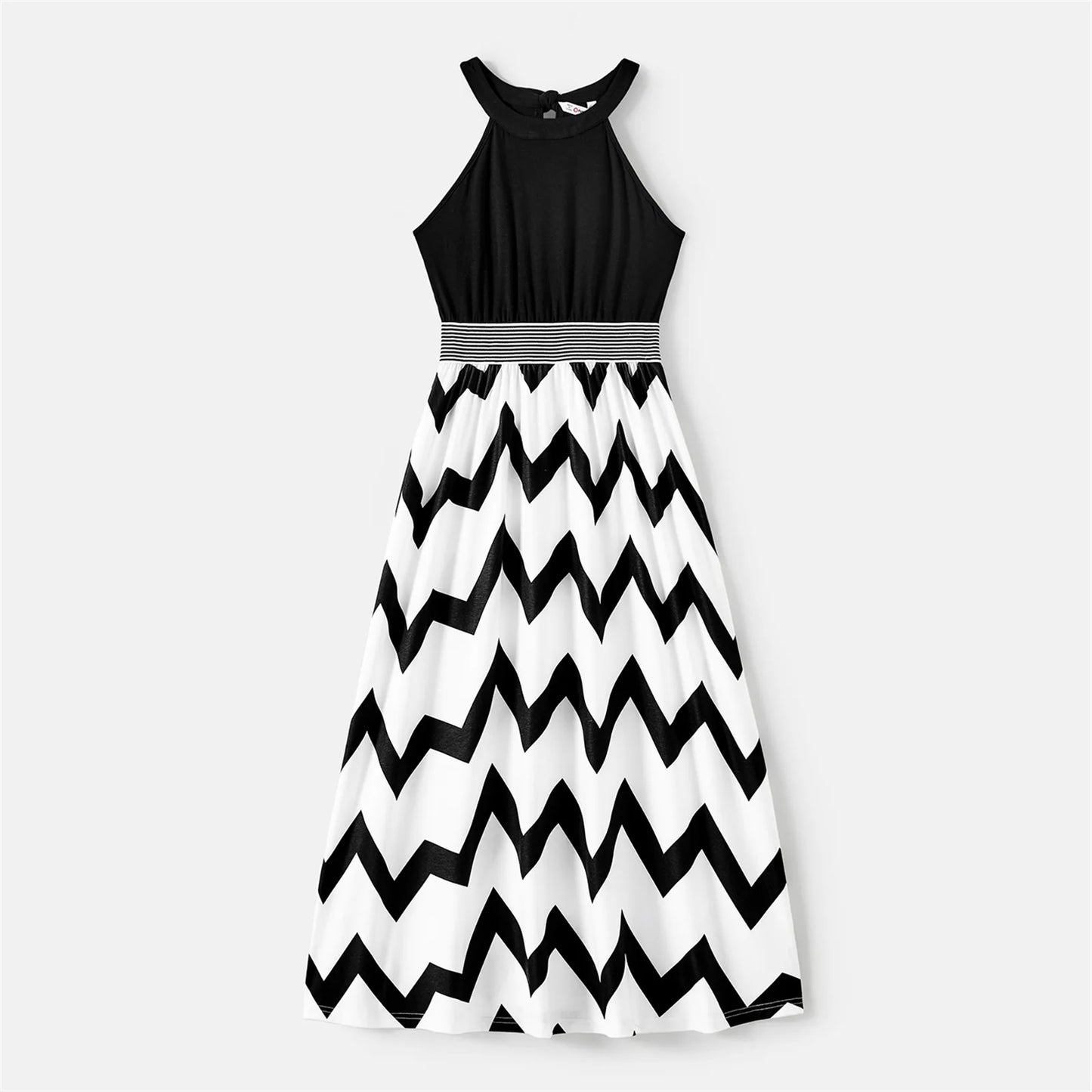 Family Matching! Chevron Striped Halter Dresses, Rompers & T-shirts