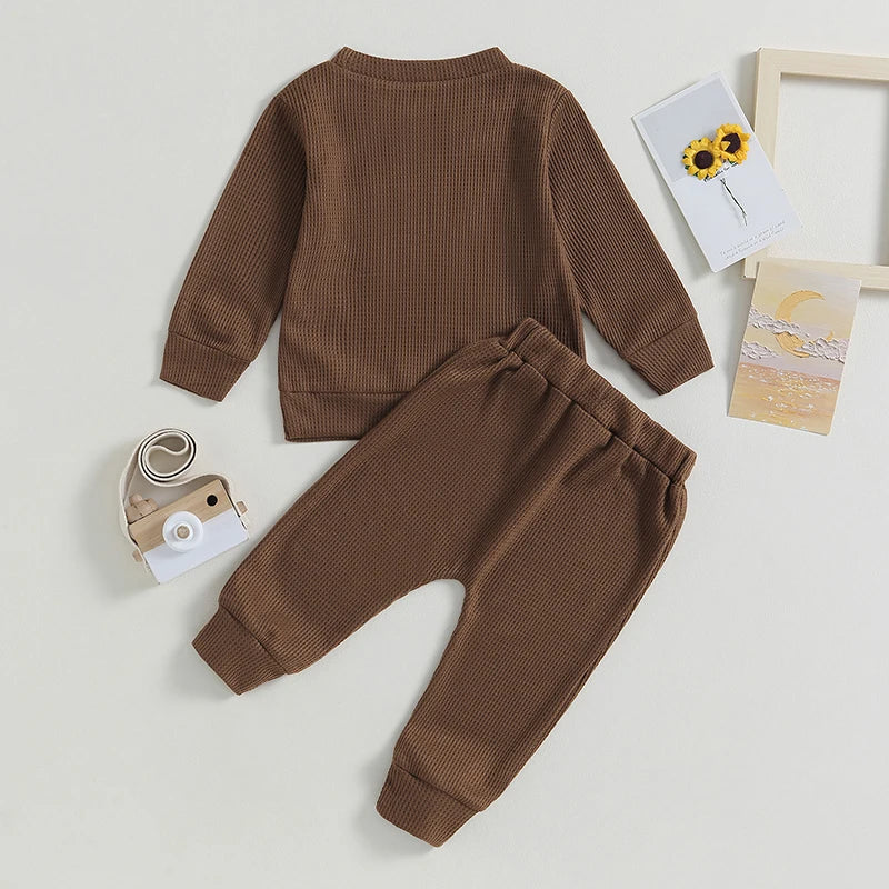 Boy's 2-Piece "Little Dude" Sweatshirt & Pants Sets