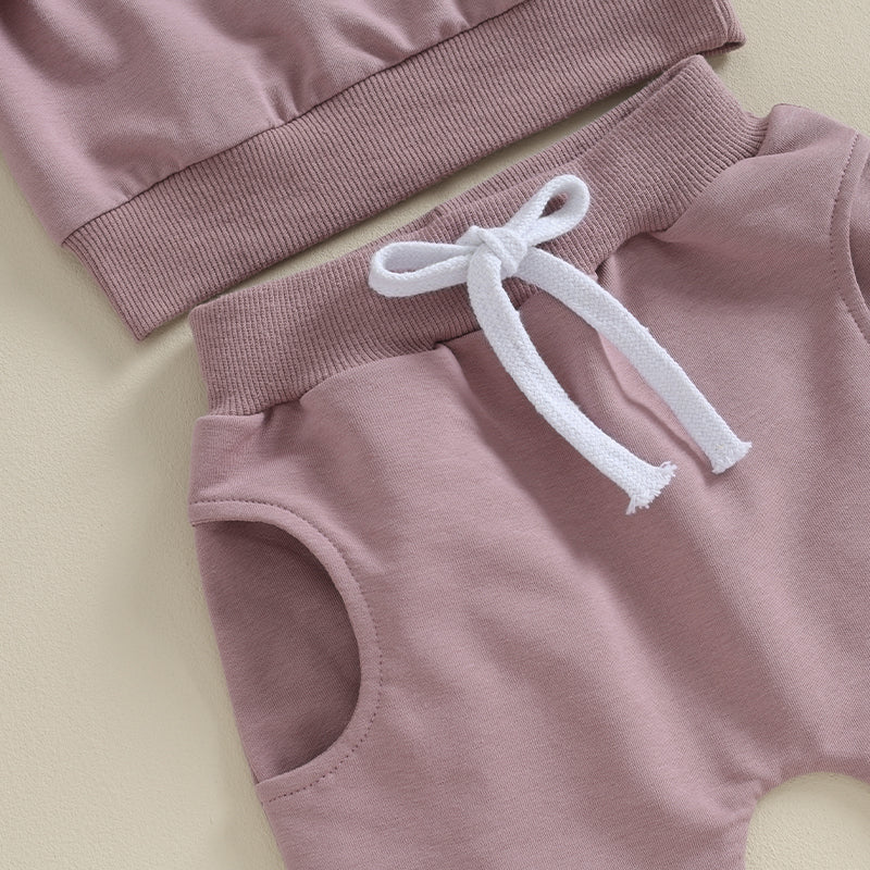 Girl’s Ruffled Sweatshirt & Drawstring Pants Sets