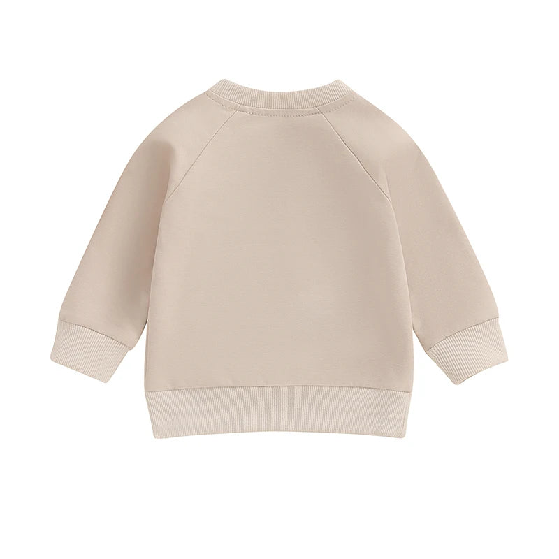 Girl's & Boy's Embroidered Pumpkin Halloween Sweatshirts
