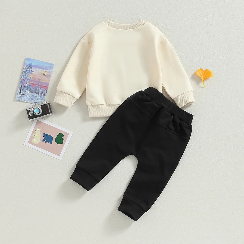 Boy's & Girl's 2-Piece Teddybear Sweatshirt & Pants Sets