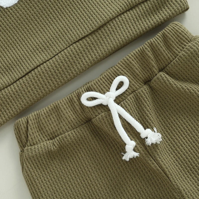 Boy's 2-Piece "Little Dude" Sweatshirts & Pants Sets
