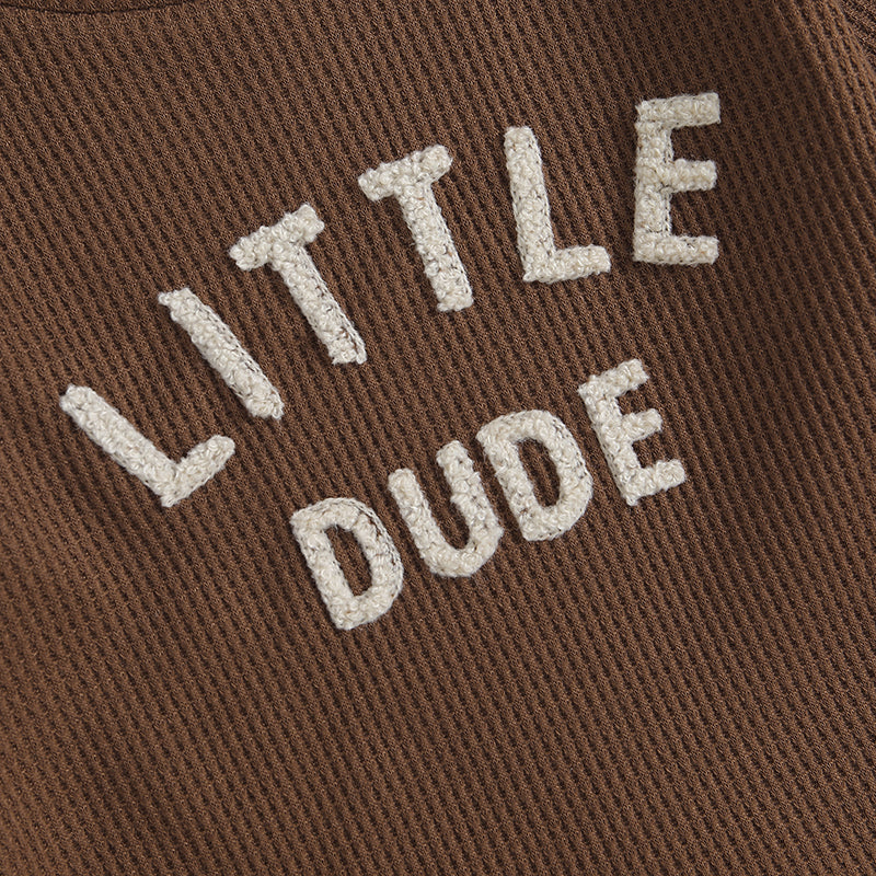 Boy's 2-Piece "Little Dude" Sweatshirt & Pants Sets