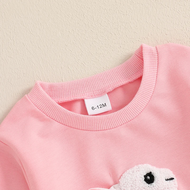 Girl's & Boy's Embroidered Easter Bunny Sweatshirts