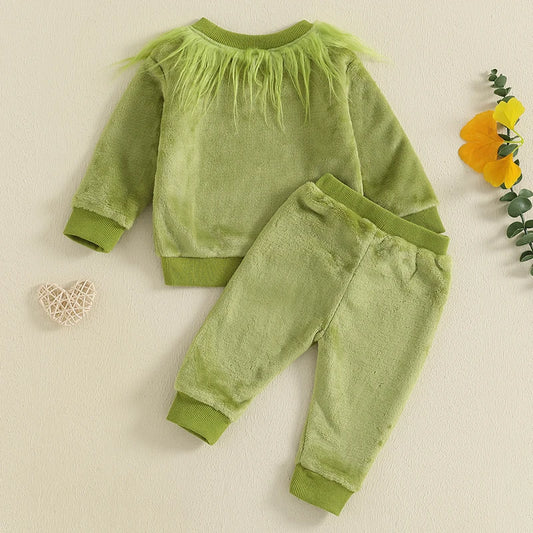 Boy's & Girl's 2-Piece Christmas Sweatshirt & Pants Sets