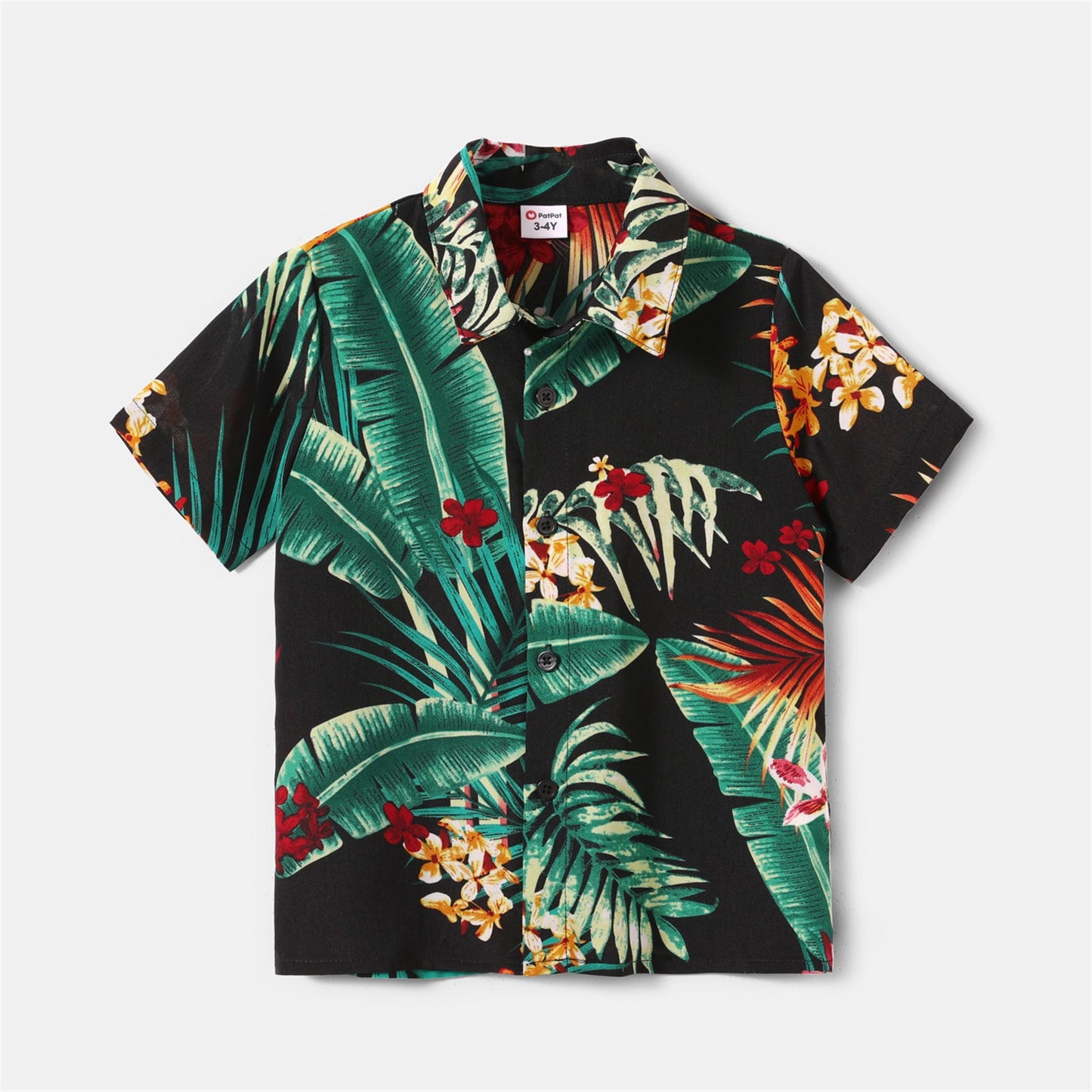 Family Matching! Tropical Halter Neck Dresses, Rompers & Button-Up Shirts