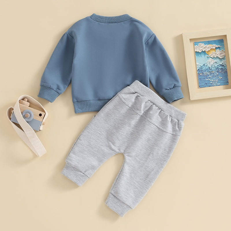 Family Matching! Boy's 2-Piece Brother "Bubs" Sweatshirt & Pants Sets