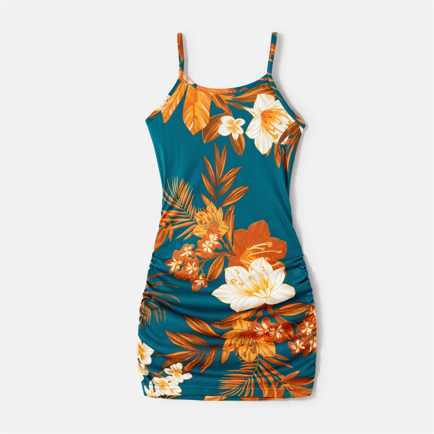 Family Matching! Floral Ruched Cami Dresses, Rompers & T-shirts