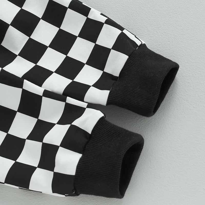 Boy's 2-Piece & Girl’s Plaid Sweatshirt & Pants Sets