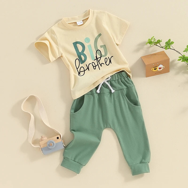 Family Matching! 2-Piece Boy's "Big Brother" "Little Brother"