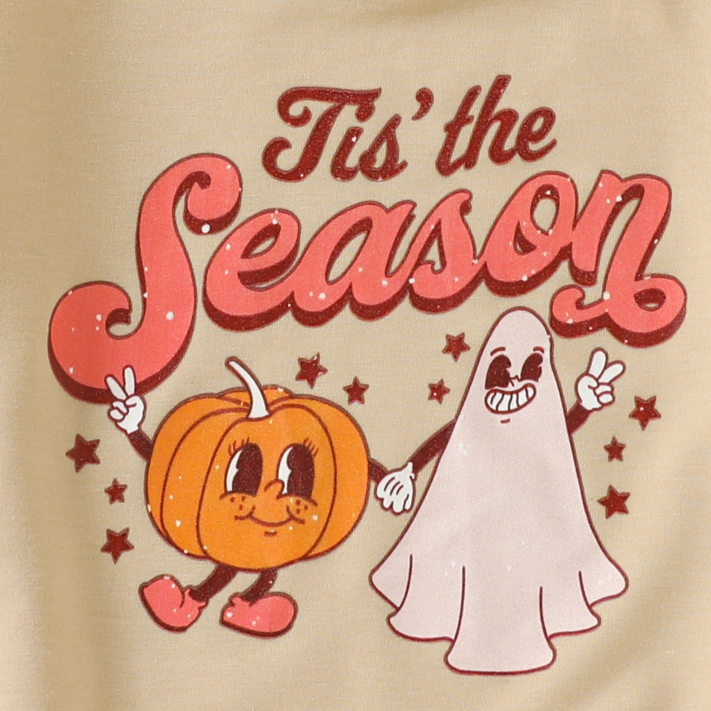 Girl's "Tis The Season" Ghost Pumpkin Halloween Sweatshirts