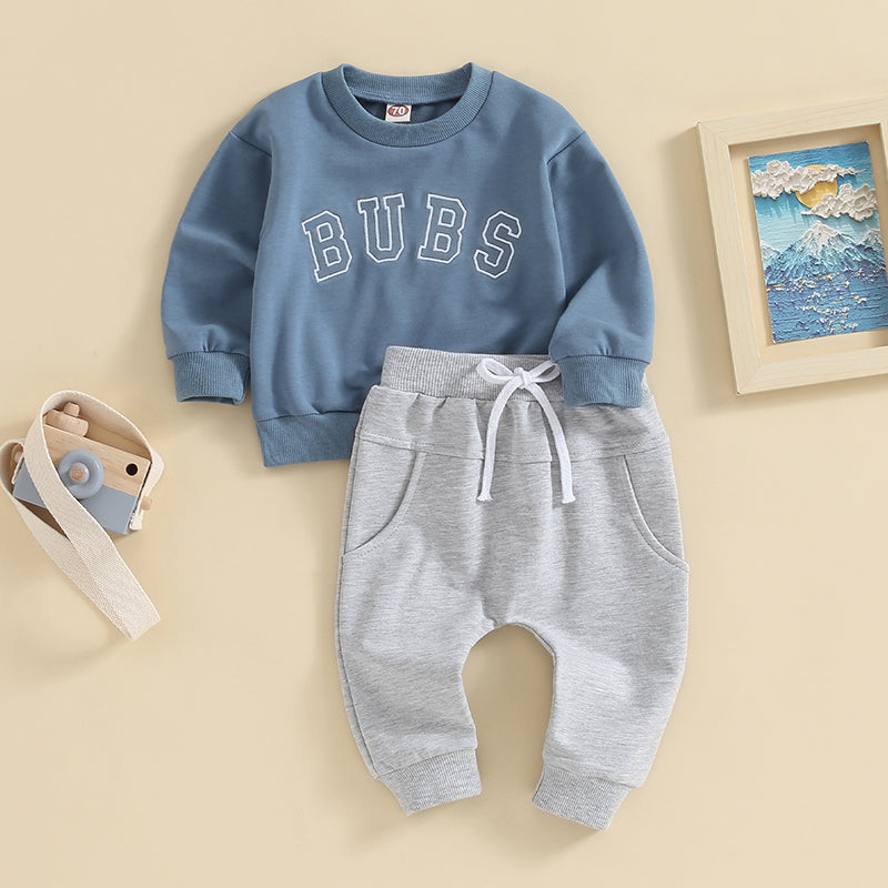 Family Matching! Boy's 2-Piece Brother "Bubs" Sweatshirt & Pants Sets