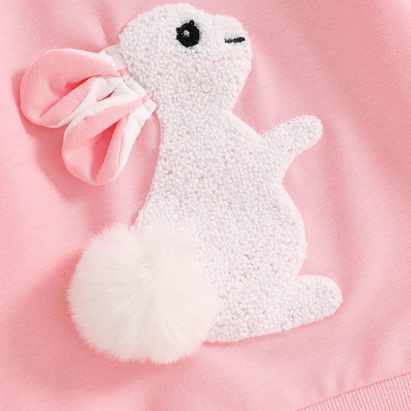 Girl's & Boy's Embroidered Easter Bunny Sweatshirts