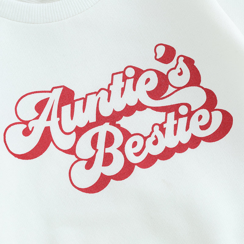 Girl's "Mama's Bestie" Sweatshirts & Pants Sets