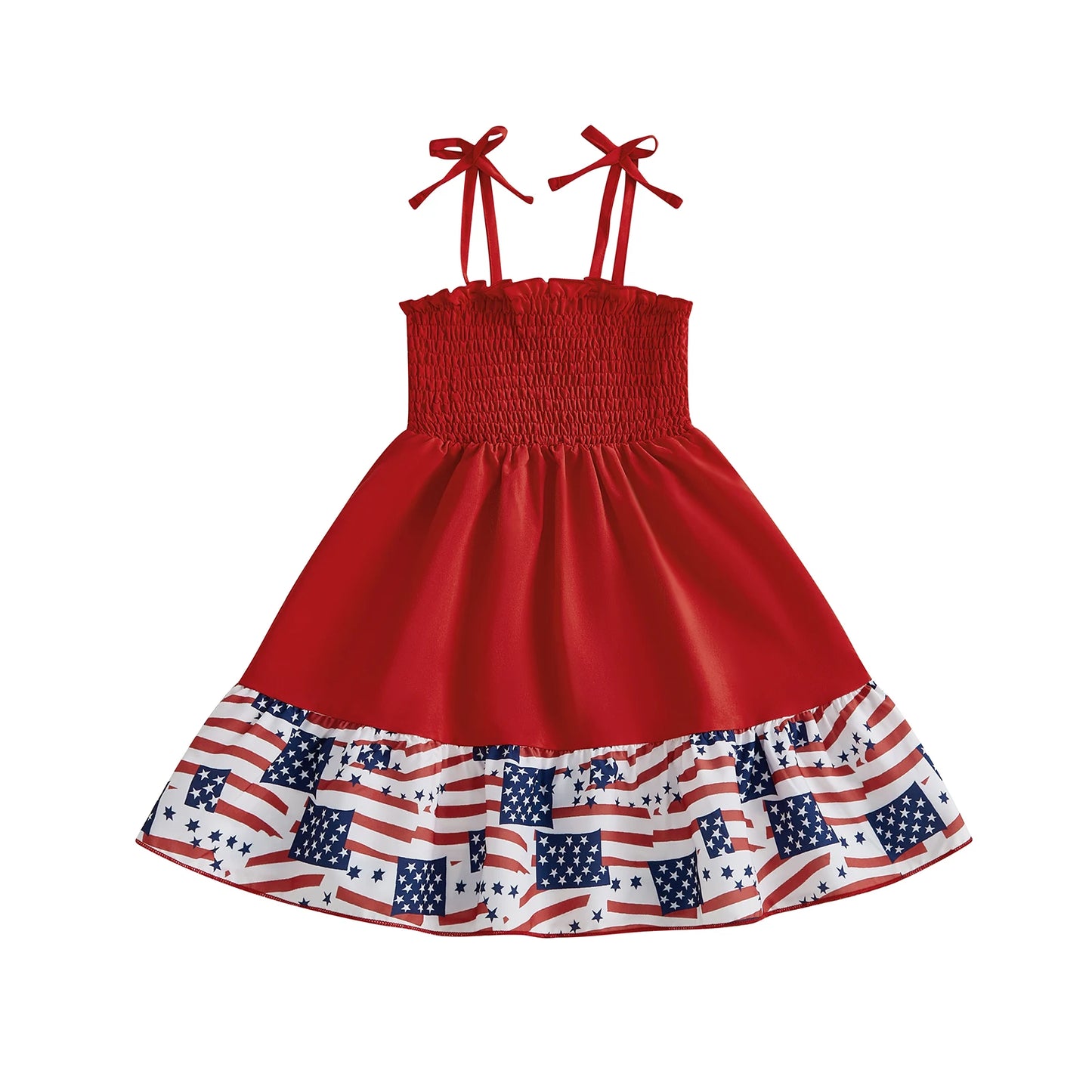 Girl's Sleeveless 4th of July Tank Dress