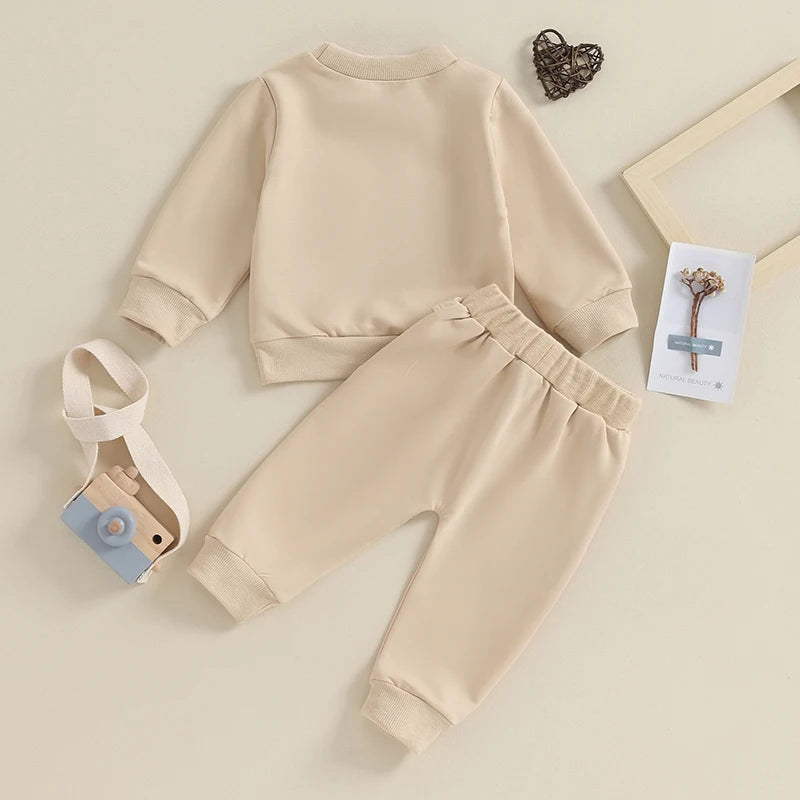 Boy's 2-Piece "Mama's Boy" Sweatshirt & Pants Sets