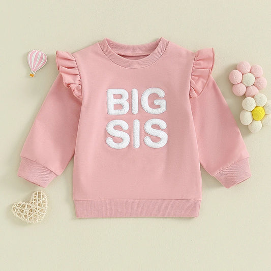 Family Matching! Girl's "Big Sis" & "Lil Sis" Sister Sweatshirts