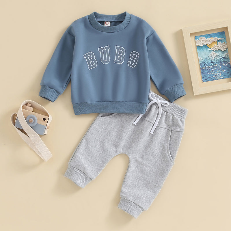 Family Matching! Boy's 2-Piece Brother "Bubs" Sweatshirt & Pants Sets
