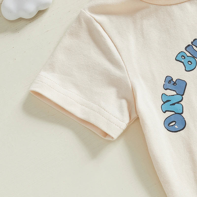 Boy's Easter Bunny T-shirts & Plaid Shorts Sets