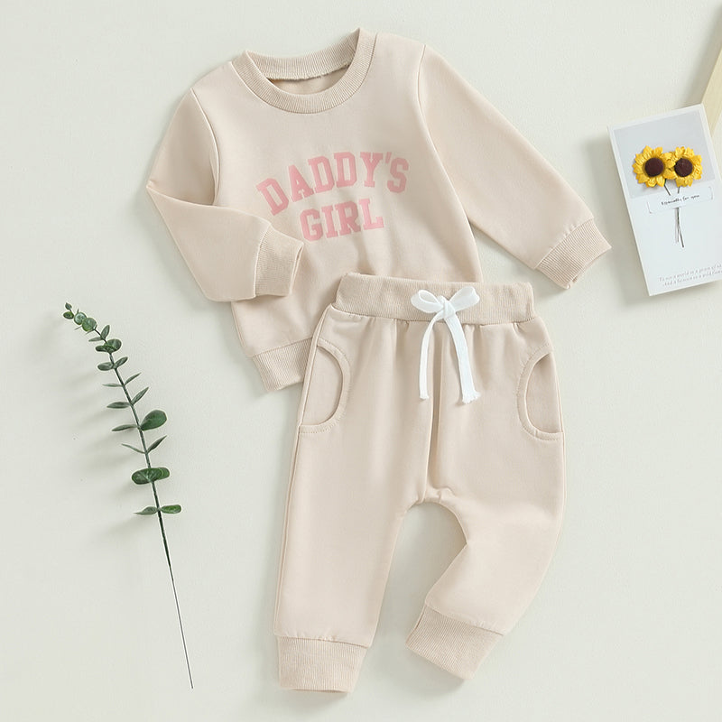 Girl’s "Daddy's Girl" Sweatshirt & Pants Sets