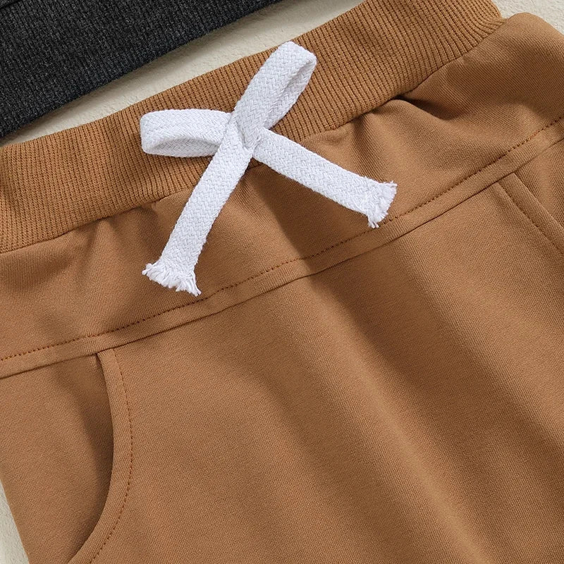 Boy's 2-Piece "Chicken Nugs & Mama Hugs" Sweatshirts & Pants Sets