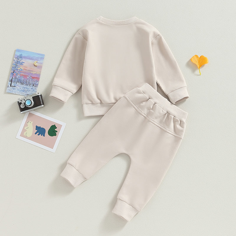 Boy's & Girl's 2-Piece Teddybear Sweatshirt & Pants Sets