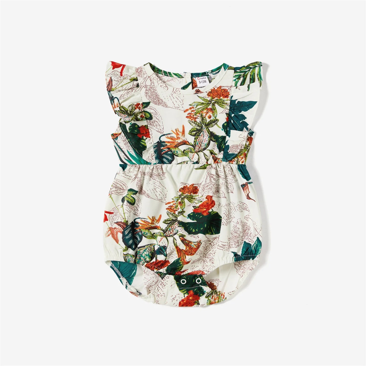 Family Matching! Sleeveless Tropical Dresses & Hawaiian Style Button Up Shirts
