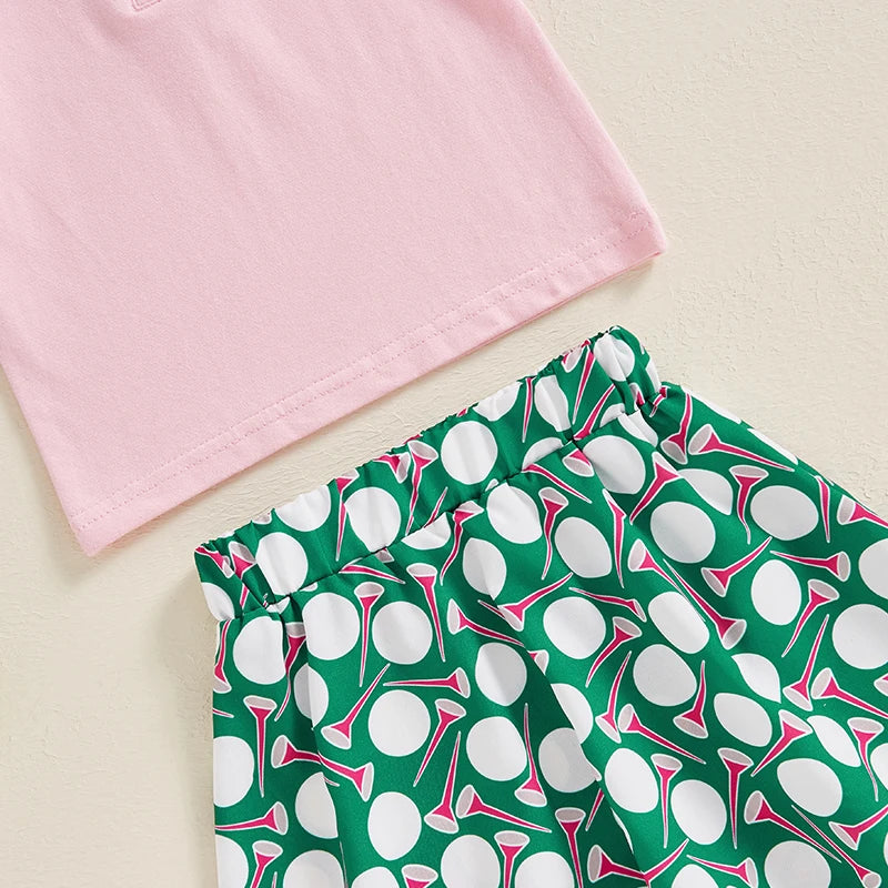 Girl's 2-Piece Golf Polos & Skirt Sets