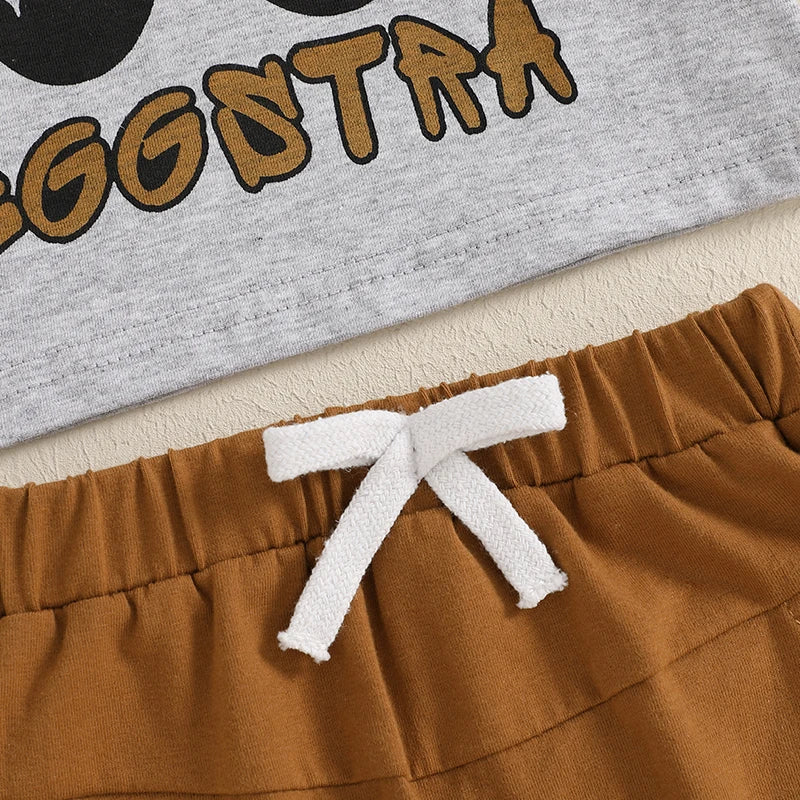 Boy's Easter Bunny T-Shirt & Pants Sets