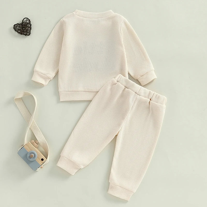 Boy's 2-Piece "Little Dude" Sweatshirts & Pants Sets