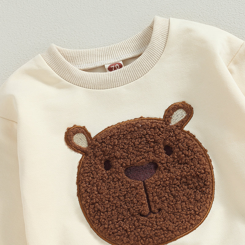 Boy's & Girl's 2-Piece Teddybear Sweatshirt & Pants Sets